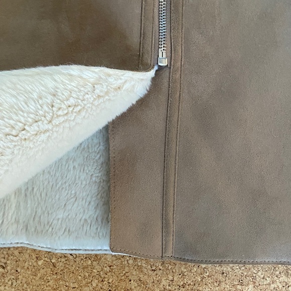 Zara Tan Shearling Coat - Picture 8 of 17